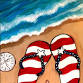 Beach Shoes **First glass of wine included**