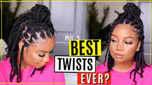 Shoulder Length Twist Yesss 4b 4c Hair Approved Outre X Pression Twisted Up Springy Afro Twist You Afro Twist Afro Twist Braid Marley Twist Hairstyles