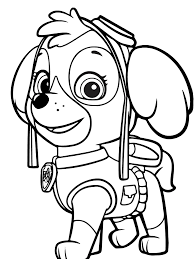 Skye Paw Patrol Para Colorear