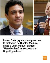 El activista venezolano acusó al expresidente colombiano de haber  facilitado su entrega al régimen, tras un pronunciamiento del Nobel de Paz  sobre la crisis en el país vecino y la necesidad de