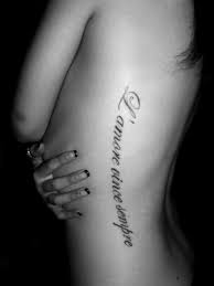 When beginning to choose a tattoo, some people have a meaning in. My Second Tattoo Means Love Conquers All In Italian Because My Family Is Italian Italian Tattoos Italian Quote Tattoos Tattoos