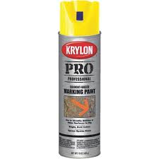 Krylon Hi Visibility Yellow 15 Oz Inverted Marking Spray Paint Hemlock