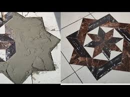 Perfect for putting heavier floor tiles on the wall. How To Create Center 8 Flower Tiles Design Youtube Flower Tile Design Flower Tile Tile Design