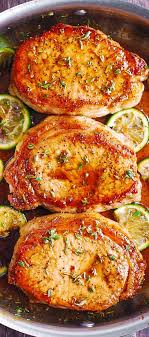 Pan Fried Pork Chops With Honey Lime Glaze Porkrecipe Dinner Healthy Pork Chop Recipes Healthy Pork Chop Recipes Clean Eating Pan Fried Pork Chops