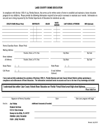 Letter Of Intent To Homeschool Fill Out And Sign Printable Pdf Template Signnow