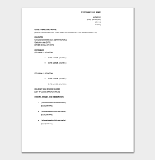 High School Resume Template 10 Samples Formats