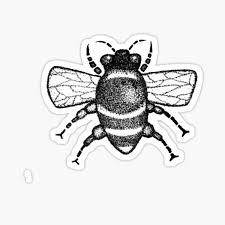 Bumble bee tattoo kunst inspiration tierkunst bienenzeichnung buntstiftzeichnungen bunte zeichnungen tierillustrationen kunst tattoos stoffmalerei. Sticker Bee Tattoo Redbubble