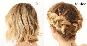 A dutch braid on short hair is the best and fastest solution for women of all ages to look on trend. Dutch Braid Updo For Short Hair Braids For Short Hair Braided Updo For Short Hair Dutch Braids Short Hair