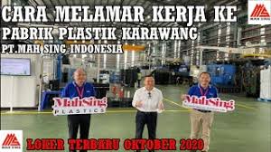 Iuran pensiun rp200.000,00 per bulan ditanggung oleh pt indo nusa. Loker Pabrik Pt Mah Sing Indonesia Oktober 2020 Youtube