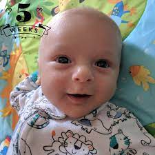 5 Weeks Old And Starting To Smile Daddit