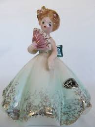 Josef Originals Figurine Lass Fanning Herself Figurines Glass Dolls Porcelain Dolls Value