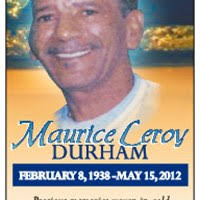 Maurice Durham Obituary