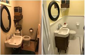 half bath remodel. reused sink and