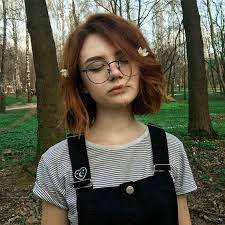 Grungeoutfit Grungesoul Grungetumblr Girls Grungefeed Grunge Grun Mittellange Aesthetic Hair Short Hair Styles Hair Color Orange