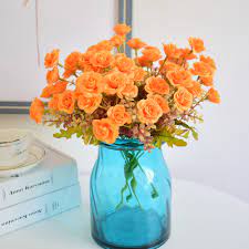 You can find bright and vibrant artificial flowers, including peonies, roses, orchids, ranunculus, hydrangeas, and other mixed artificial flower. Small Silk Roses Artificial Flowers Roses Bouquet For Wedding Home Vase Decoration White Blue Orange Red Fake Mini Roses Artificial Dried Flowers Aliexpress