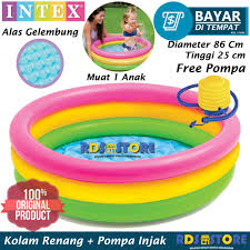Kolam renang anak perosotan dan air mancur candy fun original intex free 10 pcs bola. Jual Kolam Renang Anak Intex 86 Terbaru Lazada Co Id