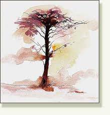 Pen and ink watercolor tutorial. Tree Watercolour And Ink Watercolor And Ink Tree Art Ink Illustrations