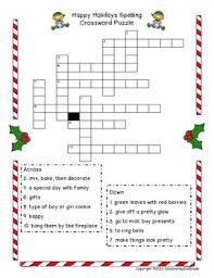 Printable holiday crossword allow you to set them up inside your favorite theme or to select one of a number of various themes which can be obtainable. Holiday Spelling List With Crossword Puzzle And Word Work Activity