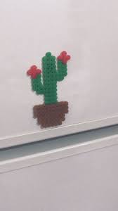 Green Cactus Flower Perles A Repasser Perles Hama Perle