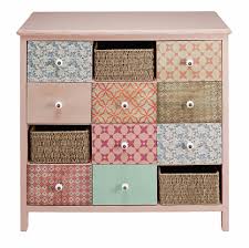 Cabinet 12 Tiroirs En Pin Et Jonc De Mer Maisons Du Monde Deco Maison Du Monde Meuble Deco Refaire Des Meubles