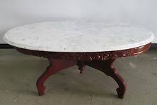 Antique Italian Marble Top Table Victorian Oval Carved Mahogany Table 28x46x19 Marble Table Marble Top Coffee Table Mahogany Table