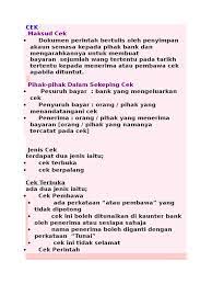 Sediakan cek, kiriman wang atau wang pos dengan jumlah seperti di ecr. Maksud Cek