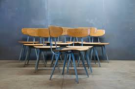 Modern Birch Steel Dining Chair Set 20th Century Vintage Industrial Modern50 Style Steel Dining Chair Steel Dining Chairs Retro Dining Chairs