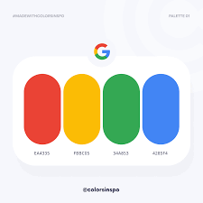 Google Color Palette Brand Color Palette Brand Colors Palette