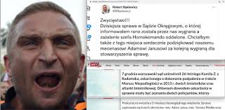 Tomasz Piątek #ResetObywatelski على X: "Kto bronił @RBakiewicz i jego  piso-faszystowskich chuliganów? Adwokat Adam Janus, którego wspólnik Tomasz  Mielke przekazał swoją rodzinną firmę białoruskiemu klanowi Kucharów.  Przedstawicielem klanu na Polskę ...