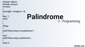 These instructions will guide you in writing a computer program in c++ that will tell the length of the word is needed so the computer knows when to stop looking through the letters in learning how to write this program will come as little benefit to you if all you do is copy it down as. Palindrome In C Program Method To Check Palidrome Using C Program