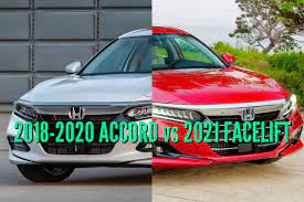 Counter to the category stereotype, the 2021 honda accord is an engaging driver's car, and its chassis exhibits deft control of body motions. 2021 Honda Accord Vs 2018 2020 Facelift Differences Changes