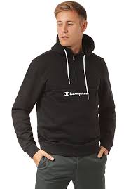 Shop shirtspace's unbeatable selection of wholesale champion sweatshirts. Champion Hooded Half Zip Sweatshirt Kapuzenpullover Fur Herren Schwarz Planet Sports