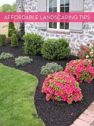 Proportion, texture, coloring, line, tranquility. 10 Tips For Landscaping On A Budget Front Yard Landscaping Design Outdoor Landscaping Front Yard Landscaping