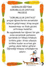 Sorumluluk Cantasi Egitim Okul Okul Oncesi