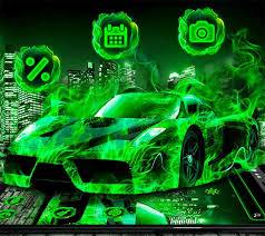 Neon Green Flame Car Theme For Android Apk Download Frequent special offers and discounts up to 70% off for all products! neon green flame car theme for android
