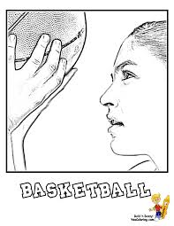 Nba stars, cartoon characters, kids, discover them playing this great team sport ! 41 Awesome Basketball Coloring Sheets 45forthe45th