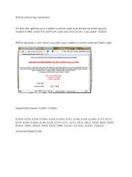 Unlock huawei modem online (version 1). Online Unlock Key Generator Pdf