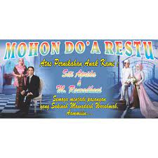 Apa yang kita lihat saat mendapat undangan pernikahan? Banner Mohon Doa Restu Resepsi Pernikahan