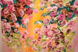 My Secret Garden Painting At Maruani Mercier Gallery Solo Exhibition Atelier Art Artist Colorful Gallery Modernart Canvas Painting Garden Painting Art