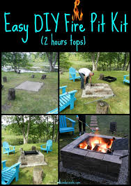 To build your own fire pit with a kit, you'll just need to lay the block at the prepared location, insert the fire pit ring and add some finishing touches. Easy Diy Fire Pit Kit With Grill Redhead Can Decorate