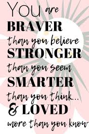 All we do is bring ourselves down before we got a chance to prove ourselves. You Are Braver Than You Believe Stronger Than You Seem Smarter Than You Think And Loved More Than You Feel Good Quotes Believe Quotes You Are Strong Quotes