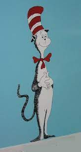 Dr Seuss Inpsired Cat In The Hat Wall Decal 5 Feet Tall 28 99 Via Etsy Dr Seuss Art Dr Seuss Nursery Mural Wallpaper