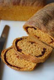 Fold in walnuts and, if desired, raisins. Bran Appetit Pumpkin Spice Raisin Bread Bread Recipes Sweet Sweet Pastries Tasty Bread Recipe