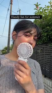 Handy fan from TikTok shop . Ahile ki garmi ko lagi perfect . Maile pa...