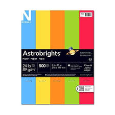 Astrobrights Color Paper 8 5 X 11 24 Lb 89 Gsm