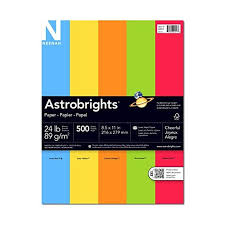 Astrobrights Color Paper 8 5 X 11 24 Lb 89 Gsm