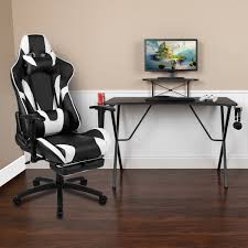 The pillow is segmented padded and that will provide you with ultimate gaming comfort and experience. Ebern Designs Favore Desk With Gaming Chair And Cup Holder Wayfair