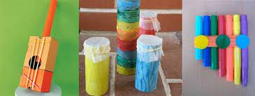 Sala:5 a edad de los niños:5 años. Taller De Instrumentos Musicales Con Material Reciclado