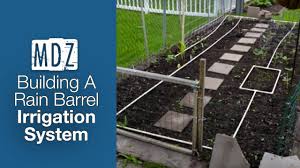 Low Cost Gravity Irrigation System From A Rain Barrel Mark David Zahn Youtube