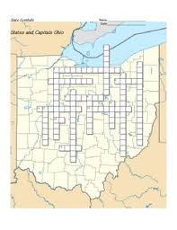 Puzzle state zum kleinen preis hier bestellen. States And Capitals Ohio State Symbols Crossword Puzzle By Sunflower